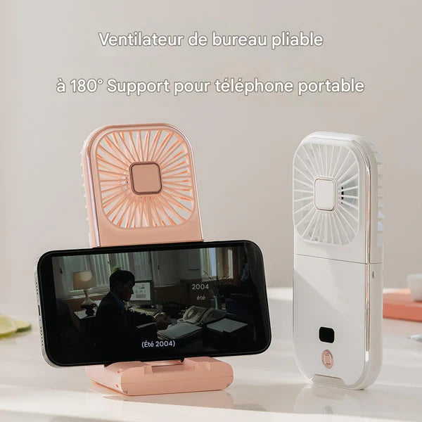 Ventilateur Portable Sans Fil – Fraîcheur Instantanée