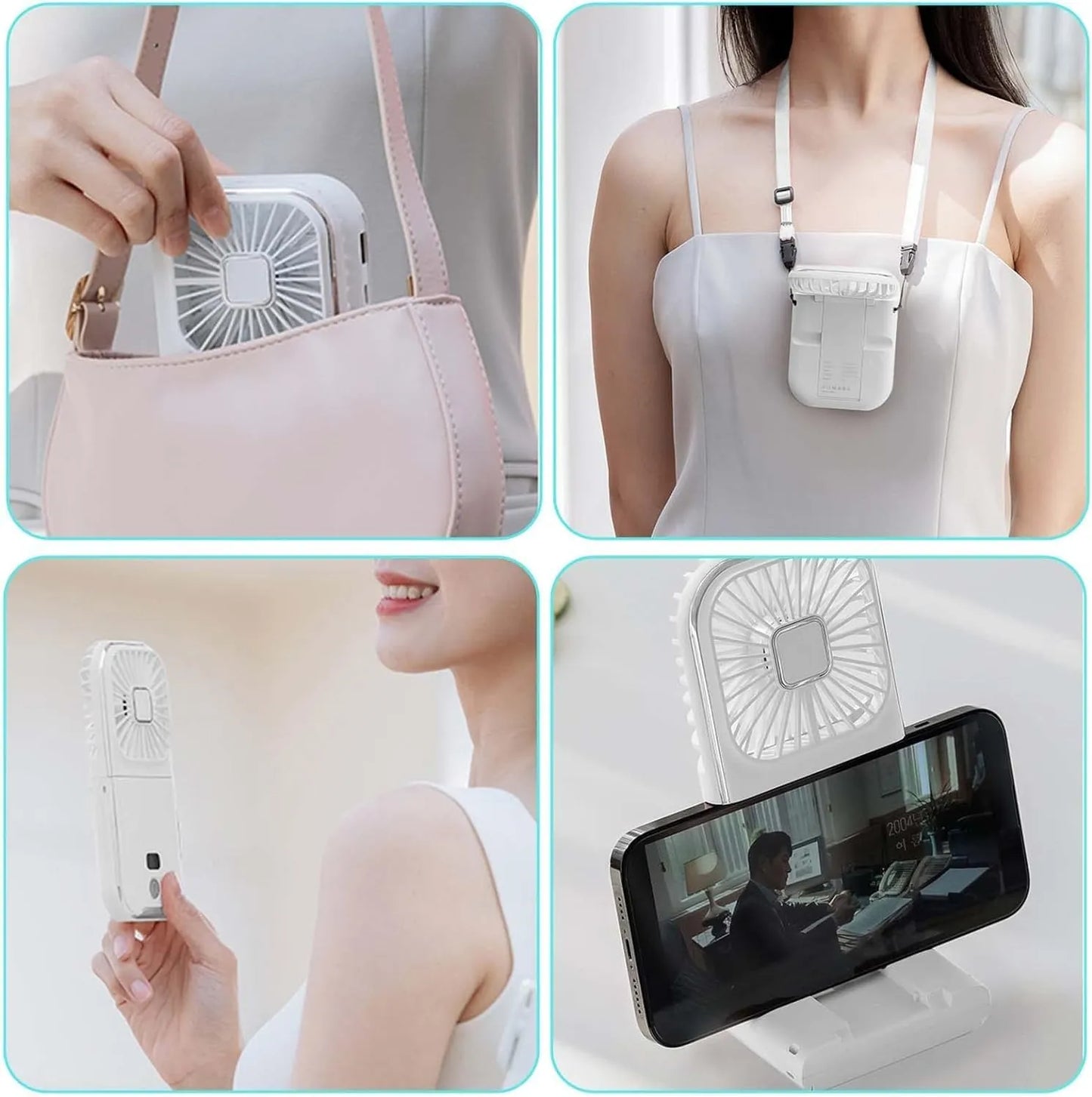Ventilateur Portable Sans Fil – Fraîcheur Instantanée