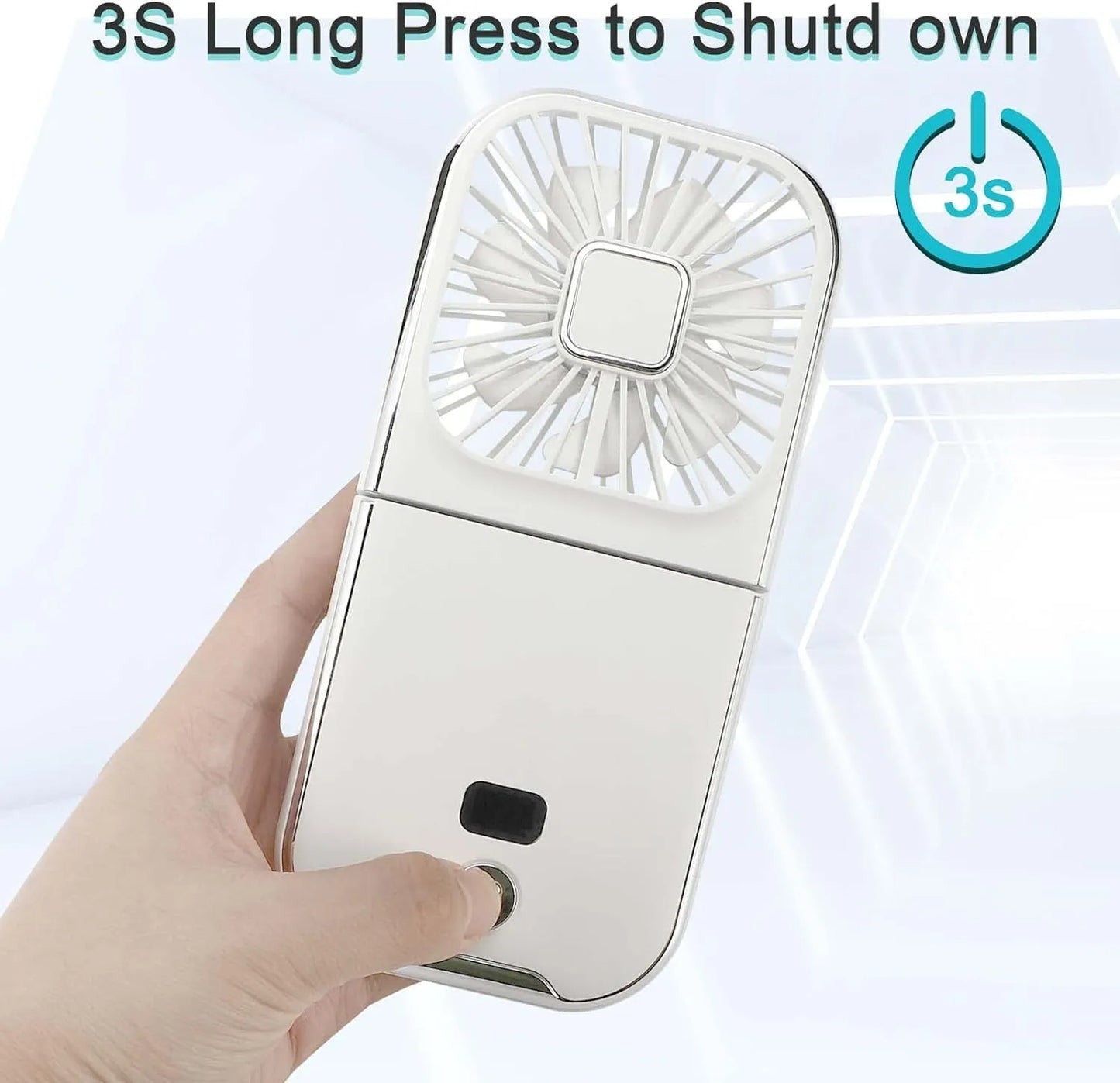 Ventilateur Portable Sans Fil – Fraîcheur Instantanée